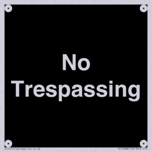 No Trespassing